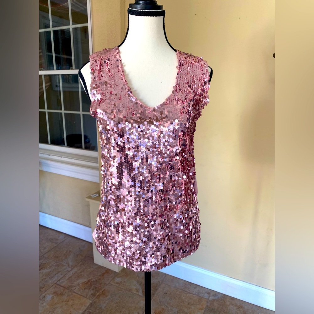 Pink sequin shirt